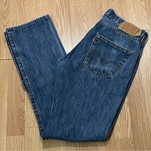 Levi’s 501 Men’s 32x34 (31x32) Straight Fit Jeans Medium Blue Button Fly Classic